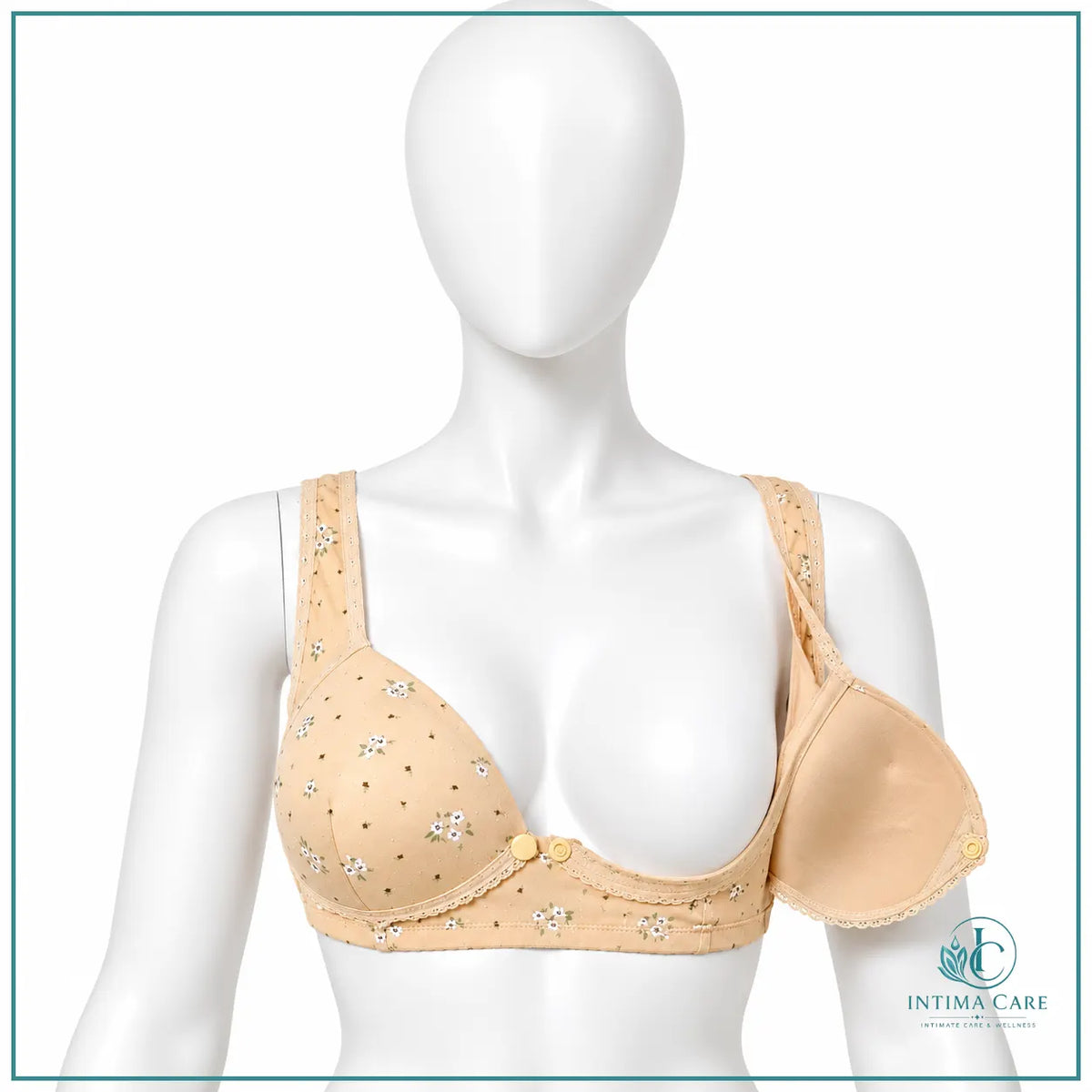 Front open breastfeeding bra available in sizes 40 and 42