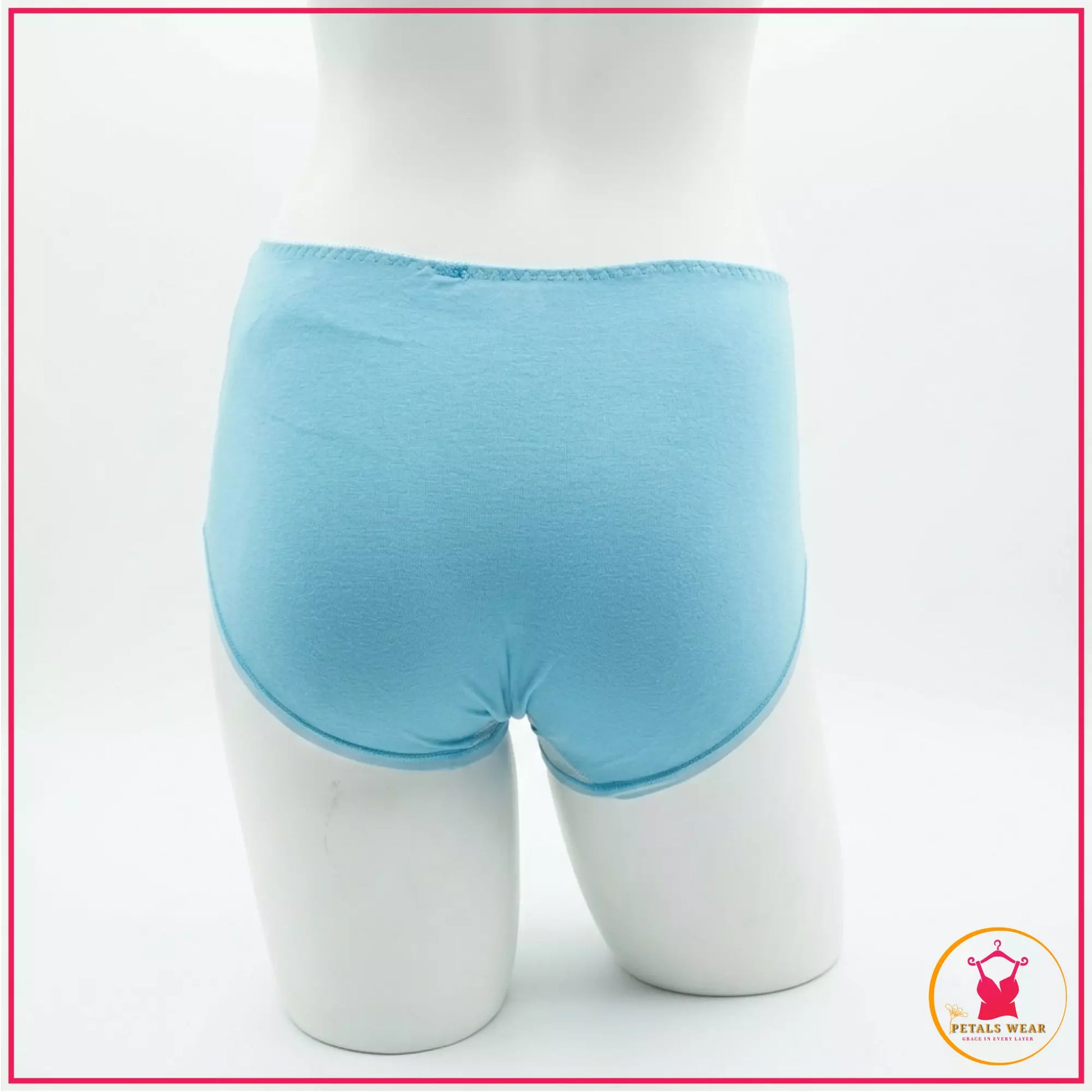 9. Embroidered cotton women's underwear front view
