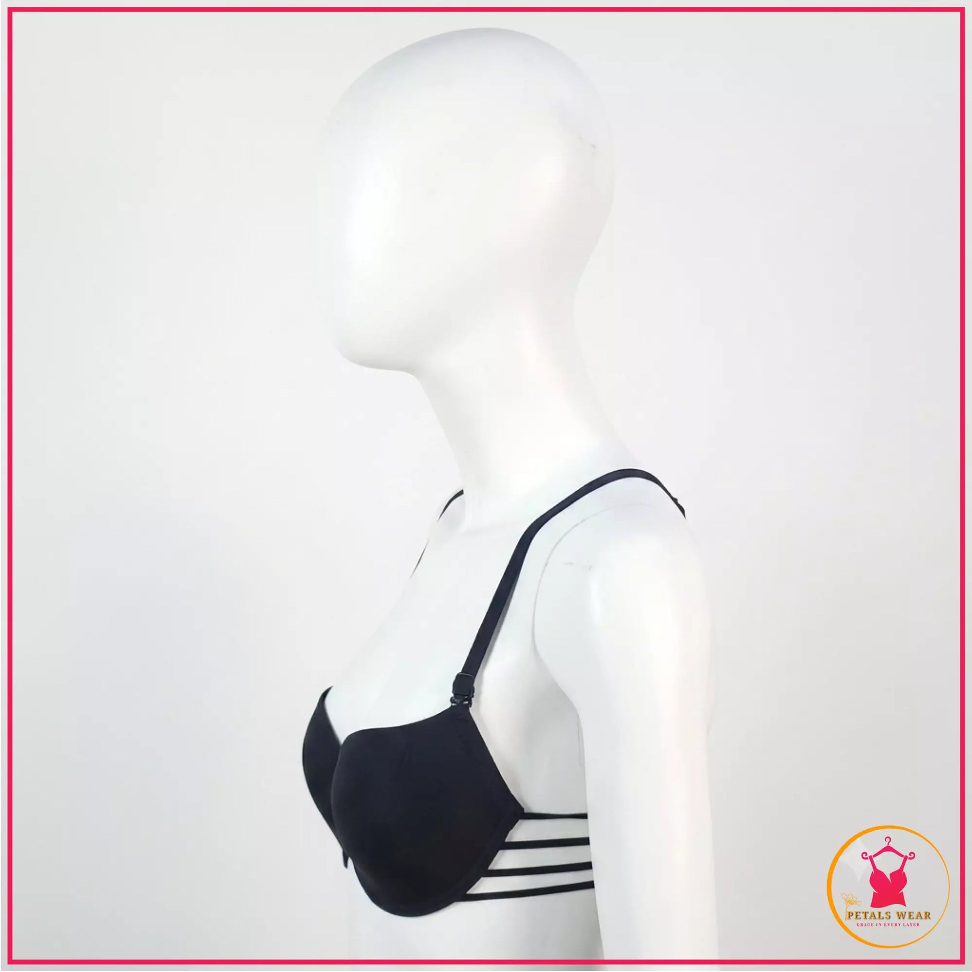 Comfortable Front Open Lace Bra for Daily Wear
