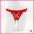 Lace Embroidered T-Shape Panty for Women