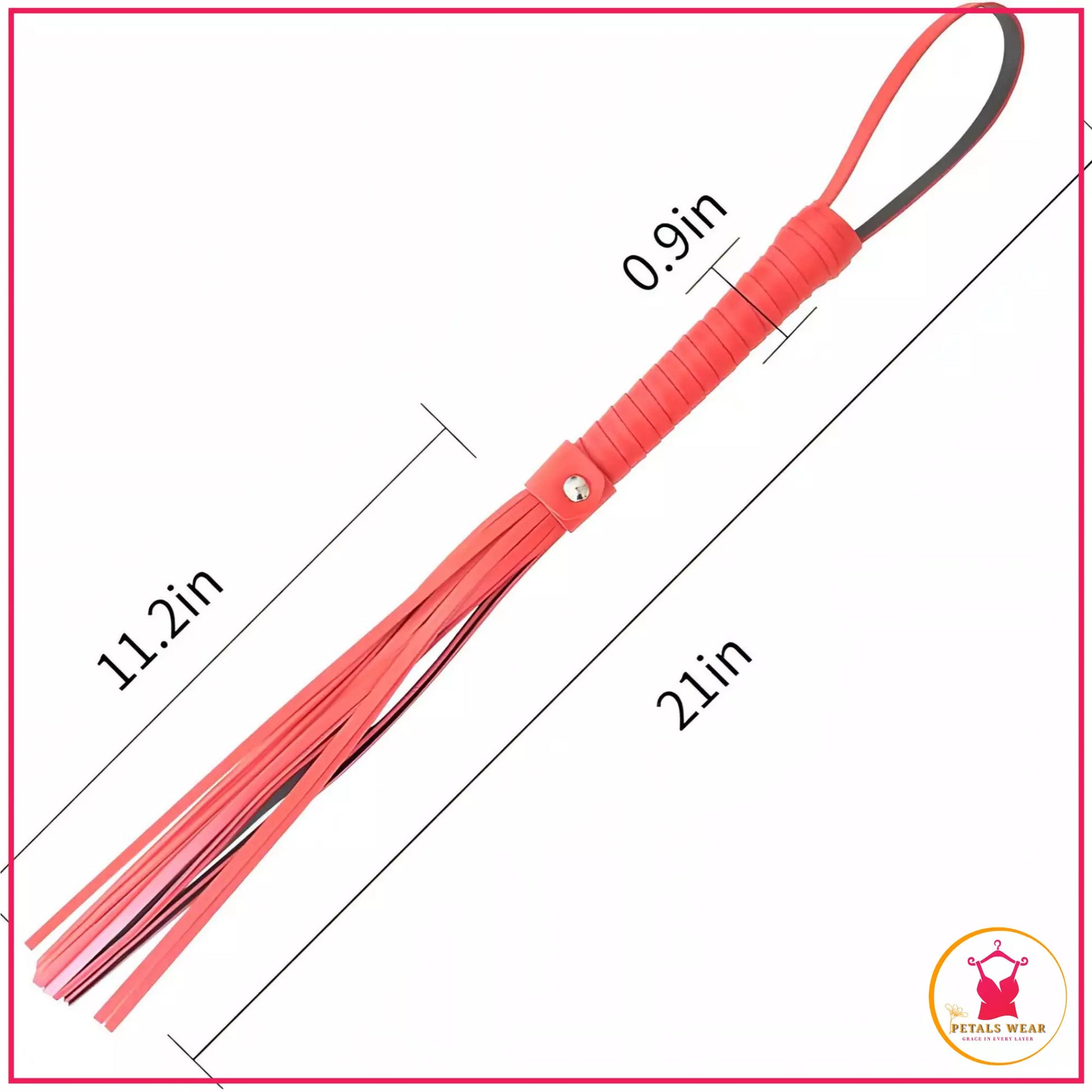 Premium leather feel fantasy whip accessory
