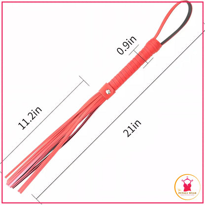Premium leather feel fantasy whip accessory
