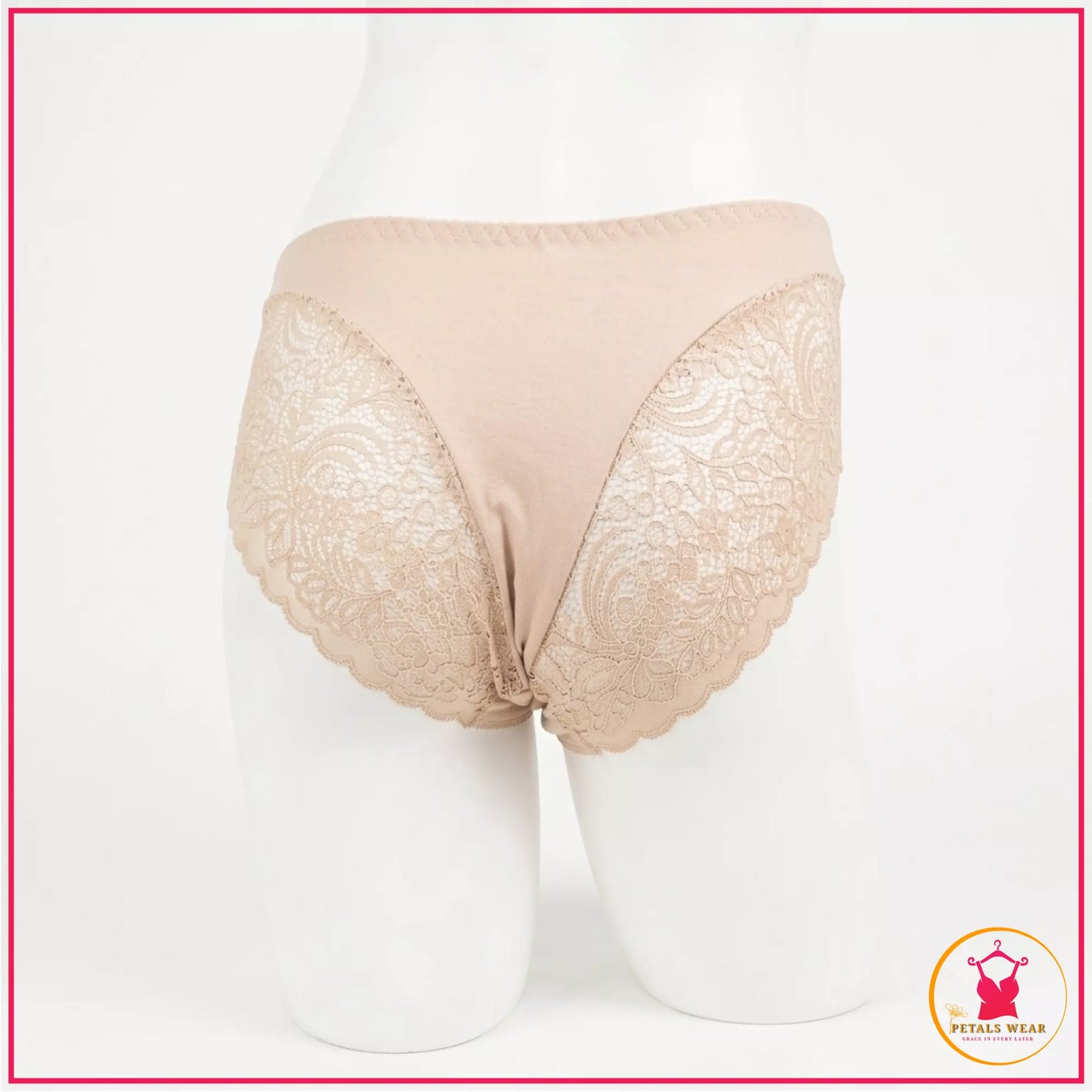 Women's everyday lace panty with embroidery
