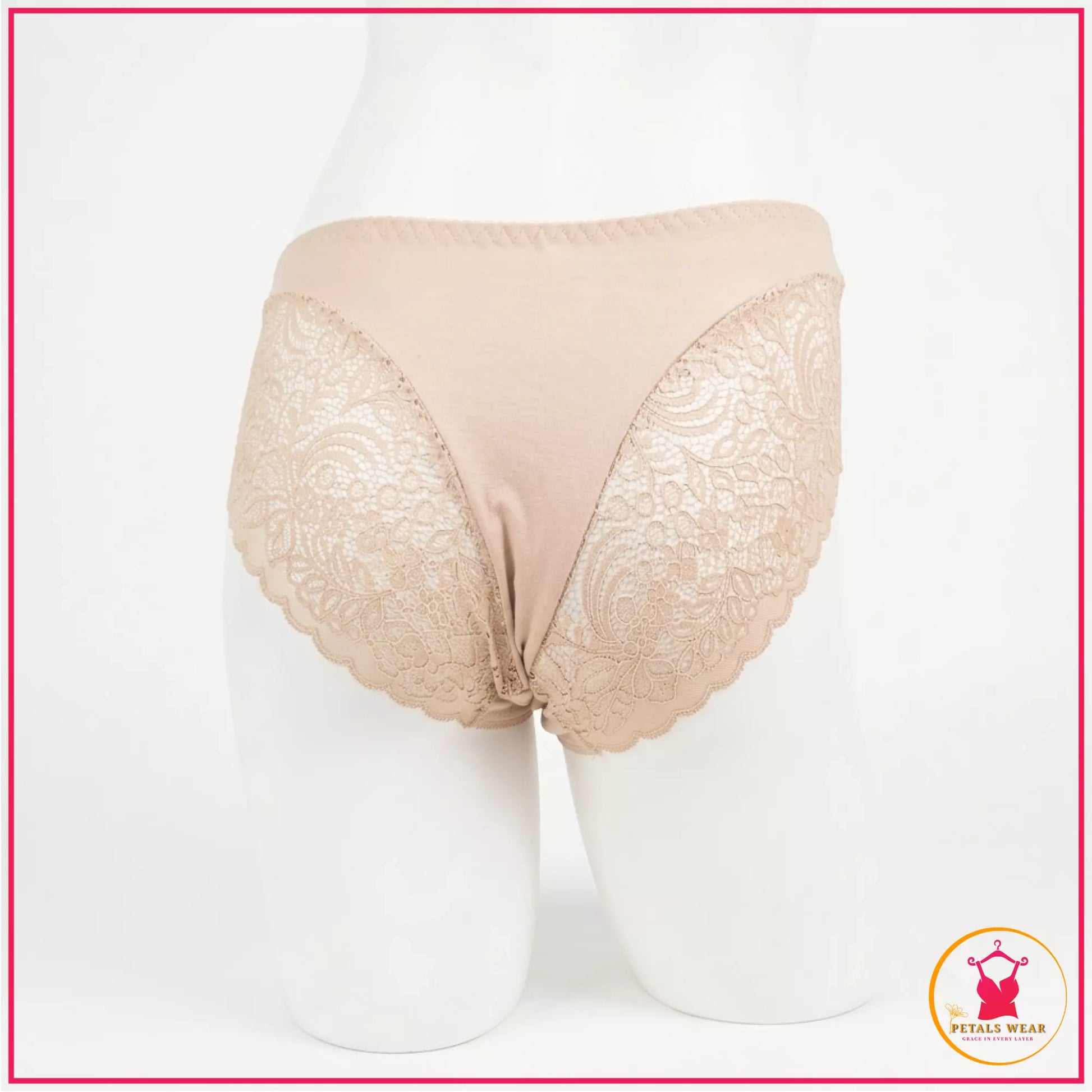 Women's everyday lace panty with embroidery
