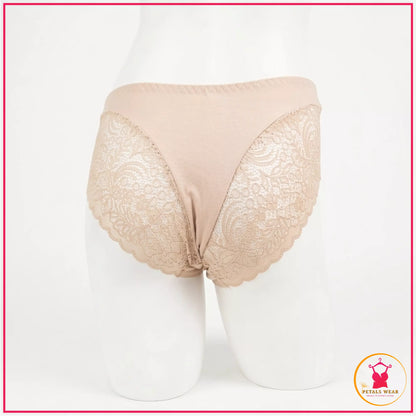 Women's everyday lace panty with embroidery

