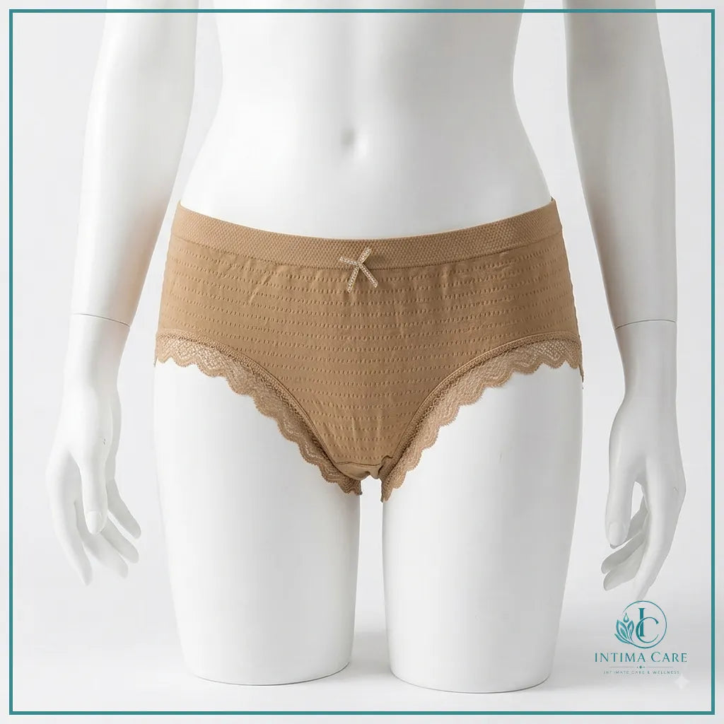 Women's menstrual panty with abdomen control and hip lift styling