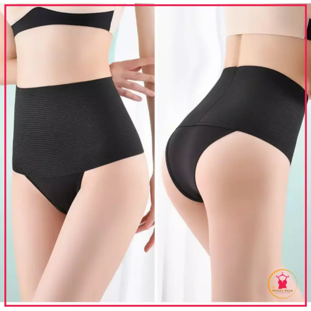 back view of tummy control thong shaper

