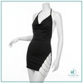 Chain Detail Backless Club Mini Dress for women