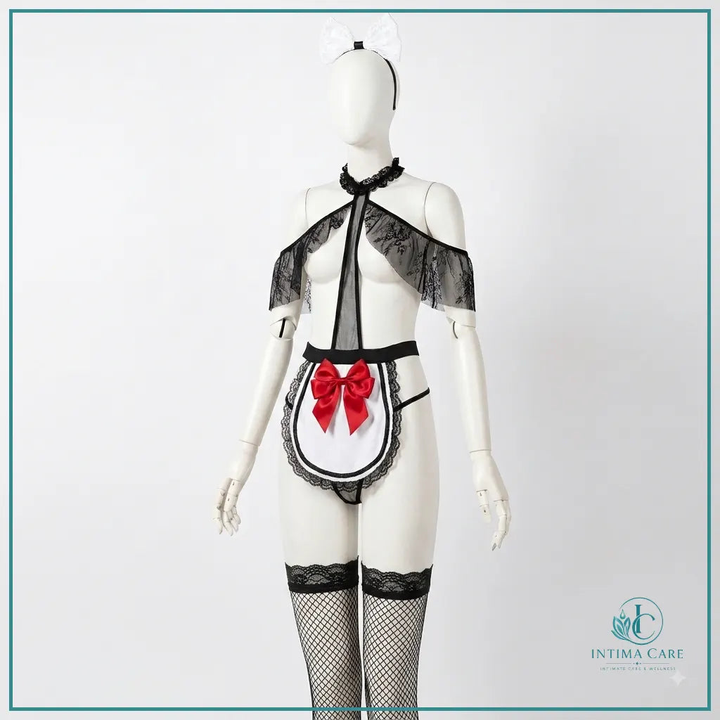Cosplay jumpsuit lingerie with panty leg stocking and headband