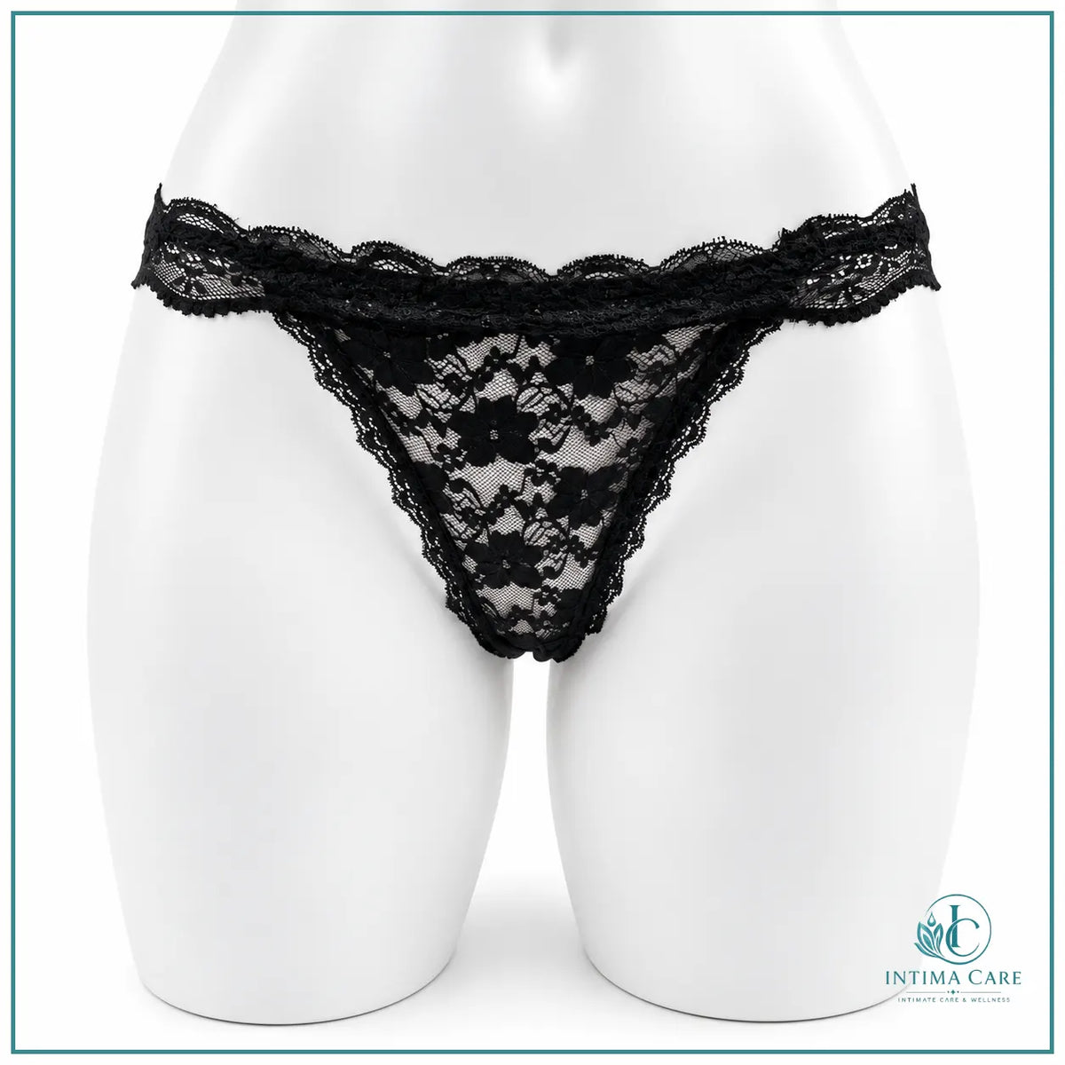 Embroidered lace T-shape panty for women available at Intima Care Pakistan