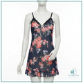 Two-piece floral print lingerie set for women