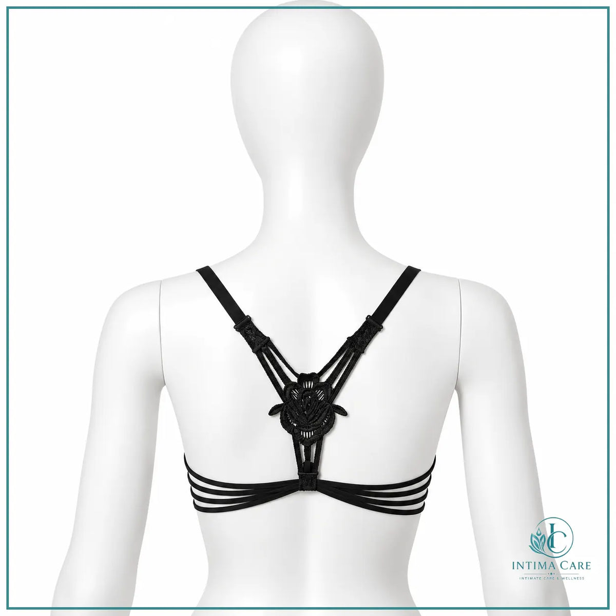 Women's floral embroidered front open lingerie bra