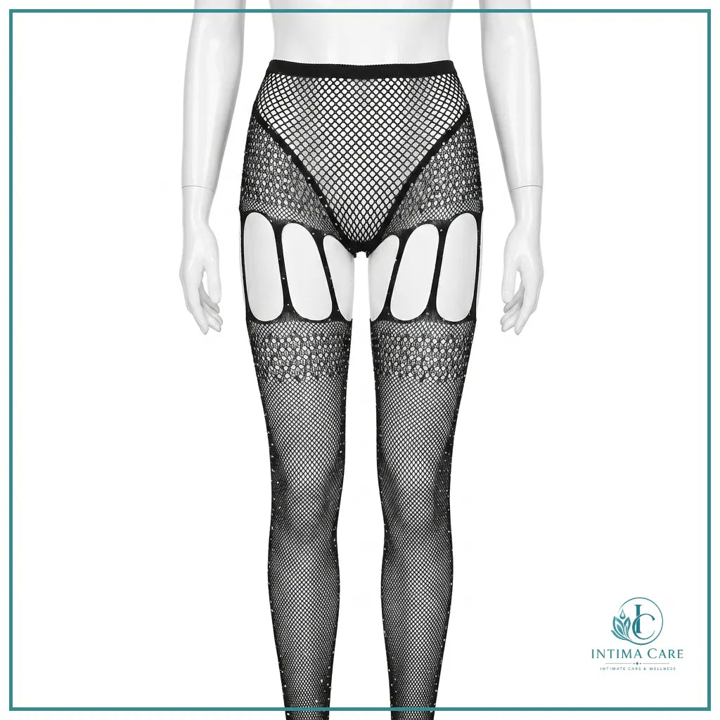 Sexy garter style hollow out stockings for women in Pakistan