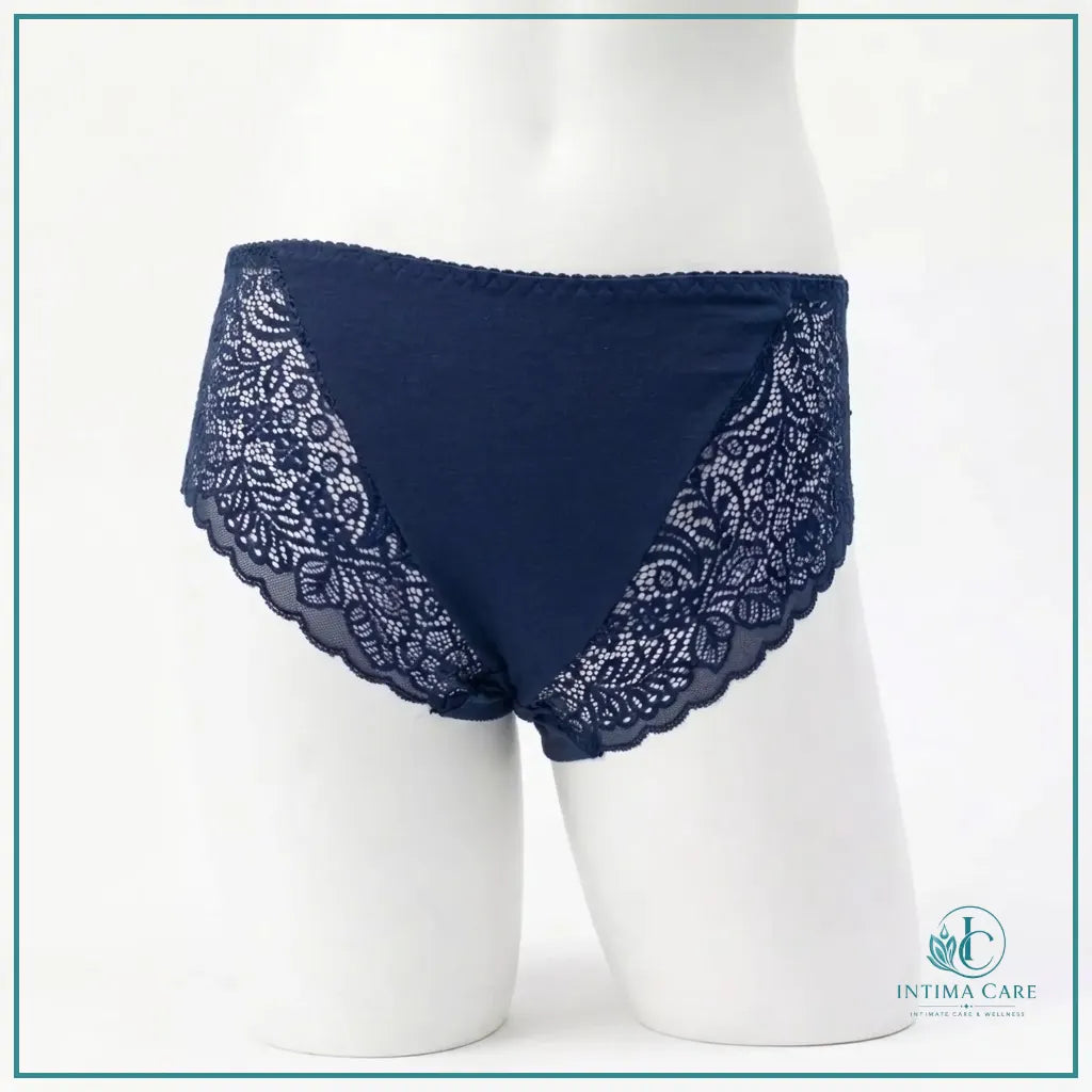 Embroidered lace everyday comfort panty for women