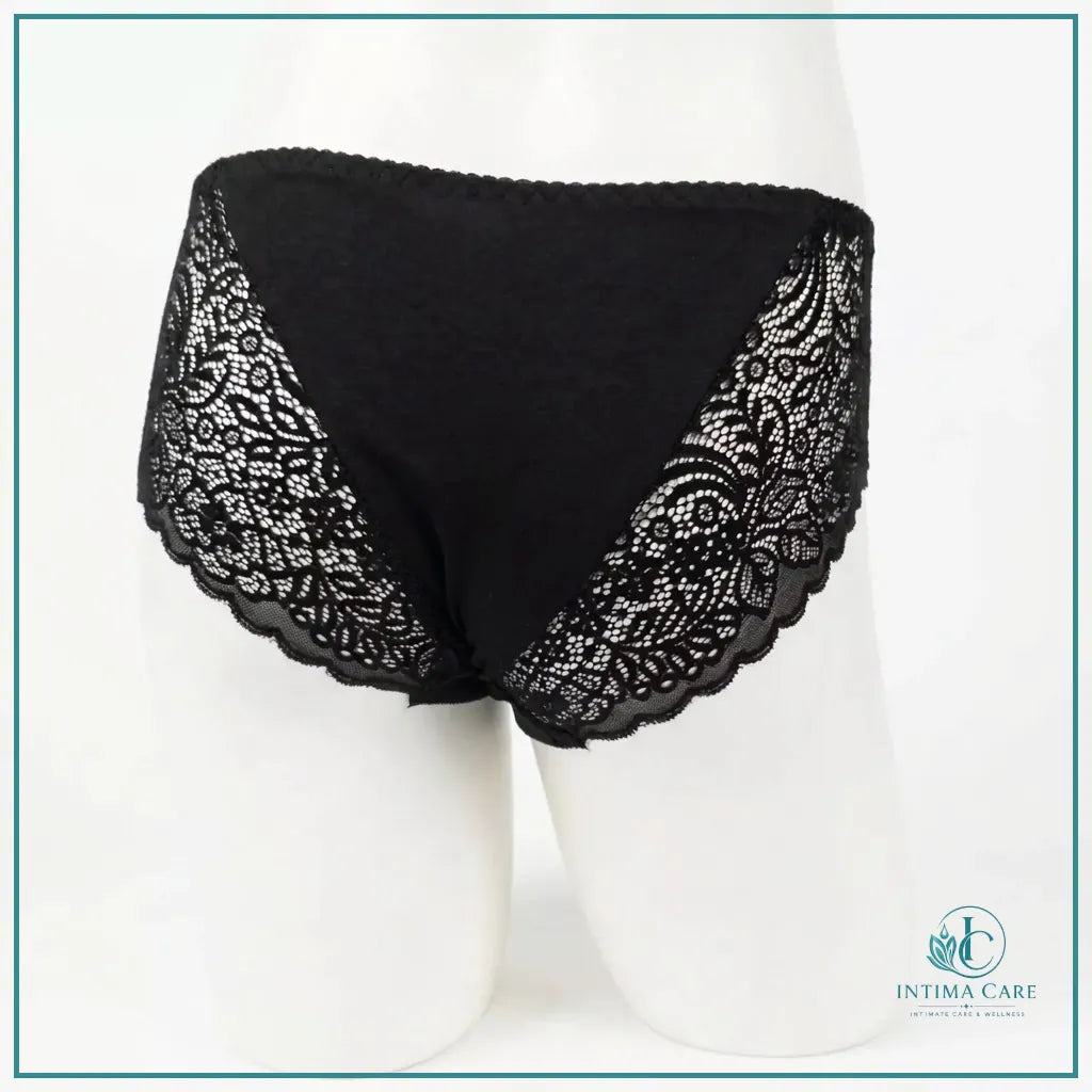 Everyday comfort panty with feminine lace embroidery