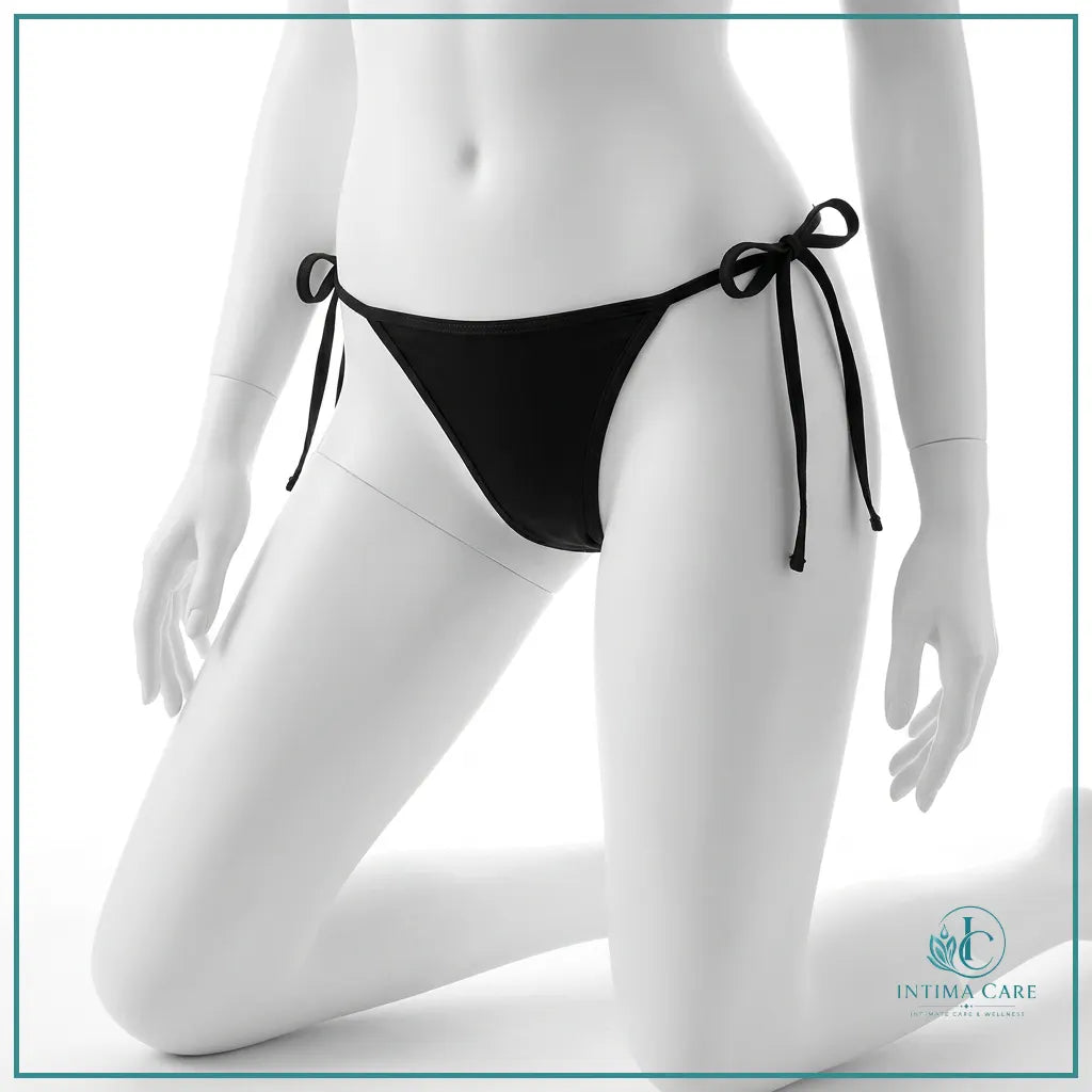 Sexy G-string panty with open crotch styling for romantic intimate occasions